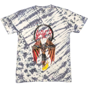 Slayer - Winged Crucifix Wht Dip-Dye T-Shirt in the group MERCHANDISE / T-shirt / Heavy Metal at Bengans Skivbutik AB (5567290r)
