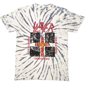 Slayer - Quad Seasons Uni Wht Dip-Dye T-Shirt in the group MERCHANDISE / T-shirt / Nyheter / Hårdrock at Bengans Skivbutik AB (5567291r)