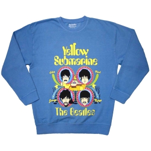 Beatles - Ysm Heads In Circles Blue Sweatshirt in the group MERCHANDISE / T-shirt / Nyheter / Pop-Rock at Bengans Skivbutik AB (5567296r)