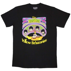 Beatles - Ysm Heads In Circles V2 Uni Bl T-Shirt in the group MERCHANDISE / T-shirt / Pop-Rock at Bengans Skivbutik AB (5567298r)