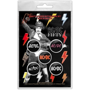 Ac/Dc - Bolt Array Button Badge Pack in the group MERCHANDISE / Pin-Button Badge / Heavy Metal at Bengans Skivbutik AB (5569036)