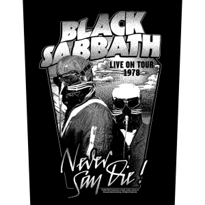 Black Sabbath - Never Say Die Back Patch in the group MERCHANDISE / Patch / Heavy Metal at Bengans Skivbutik AB (5569042)