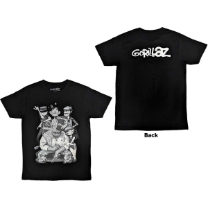 Gorillaz - George Spray Uni Bl T-Shirt in the group MERCHANDISE / T-shirt / Pop-Rock at Bengans Skivbutik AB (5569961r)