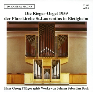 Pflüger Hans Georg - The Rieger Organ Of St Laurentius I in the group OUR PICKS / Christmas gift tip CD at Bengans Skivbutik AB (5574873)