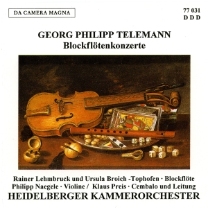 Telemann G P - Concertos For Recorder in the group OUR PICKS / Christmas gift tip CD at Bengans Skivbutik AB (5574981)