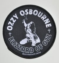 Ozzy Osbourne - Patch Blizzard Of Ozz (9,2 X 9,2 Cm in the group MERCHANDISE / Accessoarer / Hårdrock at Bengans Skivbutik AB (5577286)