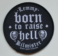 Lemmy - Patch Born To Raise Hell (9,4 X 9,4 in the group MERCHANDISE / Accessoarer / Hårdrock at Bengans Skivbutik AB (5577305)