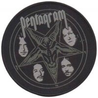 Pentagram - Patch Baphomet (10 Cm) in the group MERCHANDISE / Accessoarer / Hårdrock at Bengans Skivbutik AB (5577349)