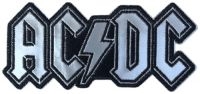 Ac/Dc - Patch Cut Out Foil Logo  (4,6 X 10 in the group MERCHANDISE / Accessoarer / Hårdrock at Bengans Skivbutik AB (5577385)