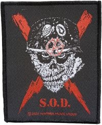 Stormtroopers Of Death (S.O.D.) - Patch Scrawled Lightning (9,9 X 7,9 in the group MERCHANDISE / Accessoarer / Hårdrock at Bengans Skivbutik AB (5577399)