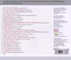 Johnson Lou - Incomparable Soul Vocalist in the group CD / Pop-Rock,RnB-Soul at Bengans Skivbutik AB (557757)