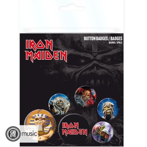Iron Maiden - Badge Pack - Mix in the group MERCHANDISE / Pin-Button Badge / Heavy Metal at Bengans Skivbutik AB (5577863)