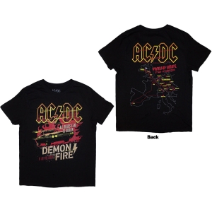 Ac/Dc - Demon Fire Eu Tour 24 Uni Bl T-Shirt in the group MERCHANDISE / T-shirt / Heavy Metal at Bengans Skivbutik AB (5581209r)