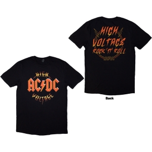 Ac/Dc - High Voltage Rnr Uni Bl T-Shirt in the group MERCHANDISE / T-shirt / Heavy Metal at Bengans Skivbutik AB (5581215r)
