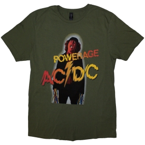 Ac/Dc - Powerage Uni Khaki T-Shirt in the group MERCHANDISE / T-shirt / Heavy Metal at Bengans Skivbutik AB (5581220r)