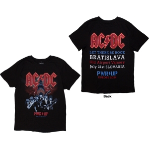 Ac/Dc - Pwr Up Bratislava 24 Uni Bl T-Shirt in the group MERCHANDISE / T-shirt / Heavy Metal at Bengans Skivbutik AB (5581221r)