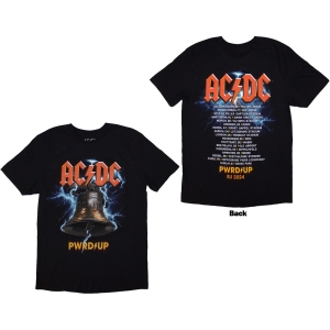 Ac/Dc - Pwrd Up In Rock We Trust Uni Bl T-Shirt in the group MERCHANDISE / T-shirt / Heavy Metal at Bengans Skivbutik AB (5581227r)