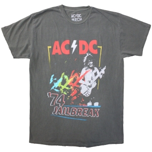 Ac/Dc - Vintage 74 Jailbreak Uni Grey T-Shirt in the group MERCHANDISE / T-shirt / Heavy Metal at Bengans Skivbutik AB (5581228r)