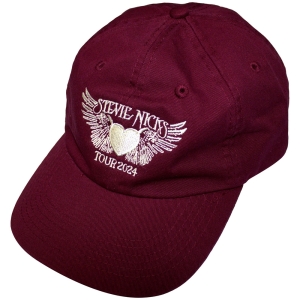Stevie Nicks - Tour 24 Logo Maroon Baseball Cap in the group MERCHANDISE / Cap / Pop-Rock at Bengans Skivbutik AB (5581532)