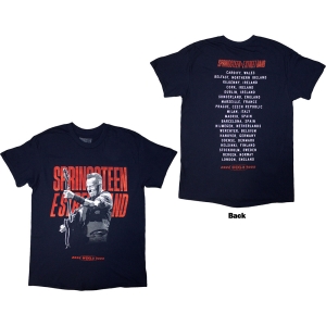 Bruce Springsteen - Tour 24 Guitar Photo Uni Navy T-Shirt in the group Minishops / Bruce Springsteen / springsteen-merch at Bengans Skivbutik AB (5581577r)