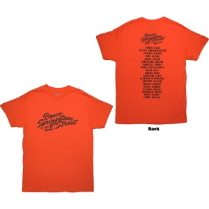 Bruce Springsteen - Tour 24 River Font Uni Orange T-Shirt in the group Minishops / Bruce Springsteen / springsteen-merch at Bengans Skivbutik AB (5581578r)