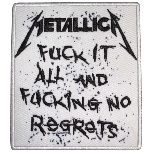 Metallica - No Regrets Woven Patch in the group MERCHANDISE / Patch / Heavy Metal at Bengans Skivbutik AB (5581855)