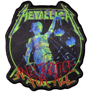 Metallica - And Justice For All Printed Patch in the group MERCHANDISE / Patch / Heavy Metal at Bengans Skivbutik AB (5581857)