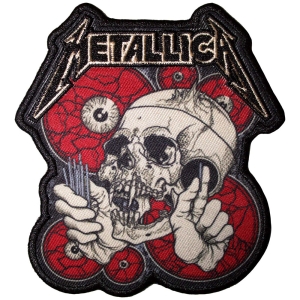 Metallica - The Shortest Straw Red Eyes Printed Patch in the group MERCHANDISE / Patch / Heavy Metal at Bengans Skivbutik AB (5581858)