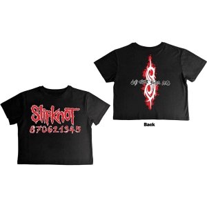 Slipknot - Don't Ever Judge Me Lady Bl Crop Top in the group MERCHANDISE / T-shirt / Heavy Metal at Bengans Skivbutik AB (5581922r)
