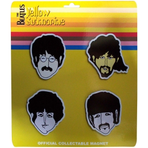 Beatles - Yellow Submarine Heads Embossed 4-Piece Magnet Set in the group MERCHANDISE / Magnet / Pop-Rock at Bengans Skivbutik AB (5581929)
