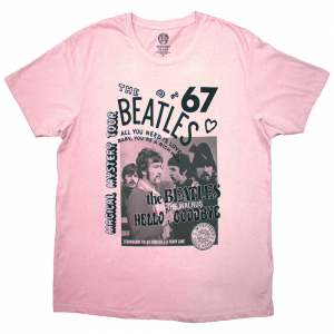 Beatles - 1967 Uni Pink T-Shirt in the group OTHER / Övrigt / at Bengans Skivbutik AB (5581961r)