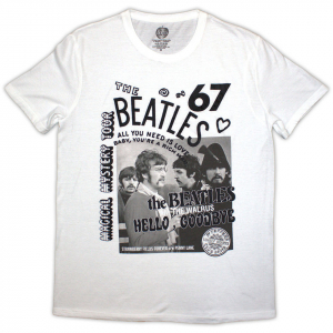 Beatles - 1967 Uni Wht T-Shirt in the group OTHER / Övrigt / at Bengans Skivbutik AB (5581962r)
