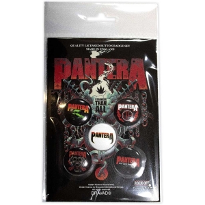 Pantera - Stay Away From Me Button Badge 5-Pack in the group MERCHANDISE / Pin-Button Badge / Heavy Metal at Bengans Skivbutik AB (5581973)