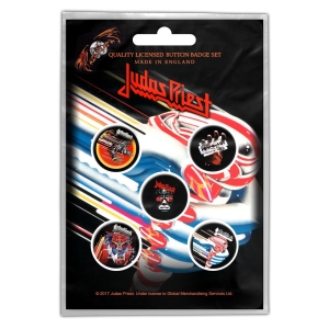 Judas Priest - Turbo Button Badge 5-Pack in the group MERCHANDISE / Pin-Button Badge / Heavy Metal at Bengans Skivbutik AB (5581974)