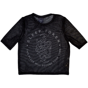 Sleep Token - Tomb Lady Bl Mesh Crop Top in the group MERCHANDISE / T-shirt / Heavy Metal at Bengans Skivbutik AB (5583052r)