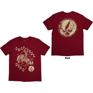 Grateful Dead - Skeleton Horse Uni Red T-Shirt in the group MERCHANDISE / T-shirt / Pop-Rock at Bengans Skivbutik AB (5583344r)