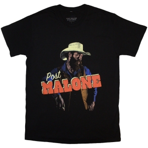 Post Malone - Cowboy Uni Bl T-Shirt in the group MERCHANDISE / T-shirt / RnB-Soul at Bengans Skivbutik AB (5583349r)