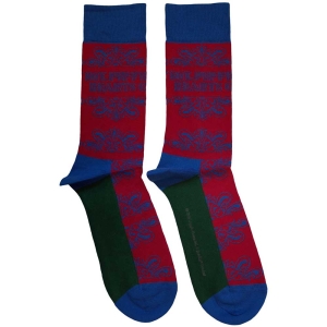 Beatles - Sgt Pepper Text Outlines Uni Red Socks in the group MERCHANDISE / / at Bengans Skivbutik AB (5583642)
