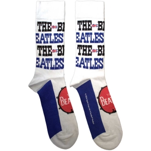 Beatles - Budokan Poster & Drum Logo Uni Wht Socks in the group MERCHANDISE / / at Bengans Skivbutik AB (5583651)