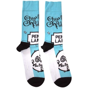 Beatles - Strawberry Fields/Penny Lane Uni Lht Blue Socks in the group MERCHANDISE / / at Bengans Skivbutik AB (5583661)