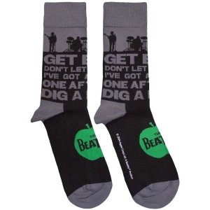 Beatles - Rooftop Silhouettes & Apple Uni Bl Socks in the group MERCHANDISE / / at Bengans Skivbutik AB (5583664)