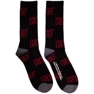 Kiss - Logo Pattern Uni Bl Socks in the group MERCHANDISE / Strumpor / Heavy Metal at Bengans Skivbutik AB (5583677)