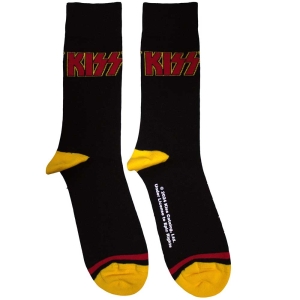 Kiss - Red Logo Single Stripe Uni Bl Socks in the group MERCHANDISE / / at Bengans Skivbutik AB (5583678)