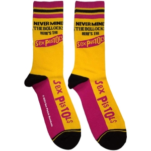 Sex Pistols - Nmtb Stripes Uni Yell Socks in the group MERCHANDISE / / at Bengans Skivbutik AB (5583691)