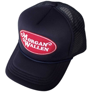 Morgan Wallen - Oval Logo Navy Mesh-Back Cap in the group MERCHANDISE / Cap / Country at Bengans Skivbutik AB (5583715)