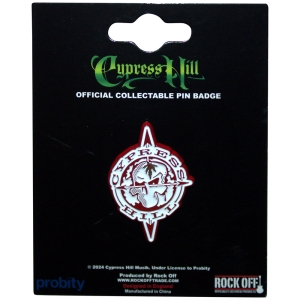 Cypress Hill - Skull Compass Pin Badge in the group MERCHANDISE / Pin-Button Badge / Hip Hop-Rap at Bengans Skivbutik AB (5583898)