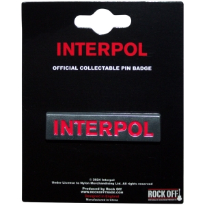 Interpol - Text Logo Pin Badge in the group MERCHANDISE / Pin-Button Badge / Pop-Rock at Bengans Skivbutik AB (5583908)
