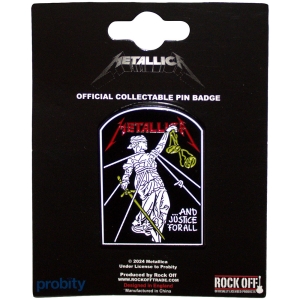 Metallica - And Justice For All Tombstone Pin Badge in the group MERCHANDISE / Pin-Button Badge / Heavy Metal at Bengans Skivbutik AB (5583927)