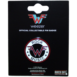 Weezer - Rock Music Emblem Pin Badge in the group MERCHANDISE / Pin-Button Badge / Pop-Rock at Bengans Skivbutik AB (5583963)