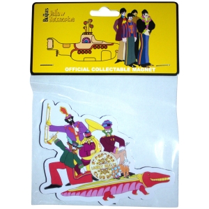 Beatles - Yellow Submarine Band On Croc Embossed Magnet in the group MERCHANDISE / Magnet / Pop-Rock at Bengans Skivbutik AB (5583967)